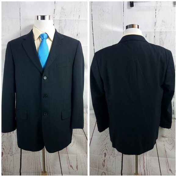 Joseph Abboud Nordstrom 42R Black Suit Blazer - Picture 5 of 10